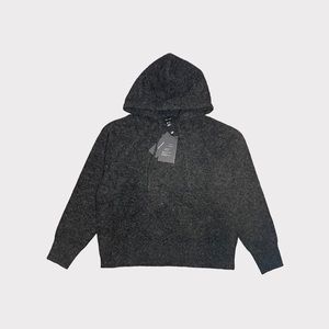 Vero Moda Dark Gray Fuzzy Hooded Sweater